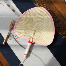 Old-fashioned pu fan Summer fan plantain fan Handmade grass woven hand fan Baby cool mosquito repellent fan Brown leaf big Pu fan