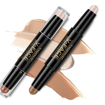 Li Jiaqi Double Head Cosmetic Rod female dual-use Highlight Brush with Flawless Shadow of the Bright Face Beginner Beginner