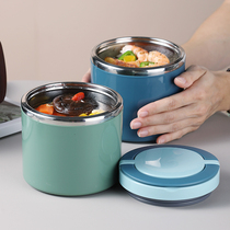 Long insulated barrel lunch box portable hand-held soup cup office worker soup pot large capacity porridge Cup sealed stainless steel soup box