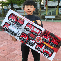 Large sanitation water spray gift box drop-resistant engineering Boy car excavator childrens fire toy car tipper