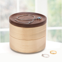 Wooden jewelry box European jewelry storage box earrings earrings earrings Jewelry necklace box