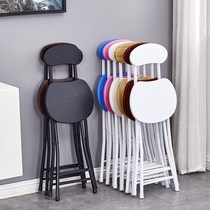 Folded into the house stool home economical and practical dining economy small stool backrest adult photo chair