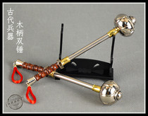 1:6 Ancient Chinese weapons Weapon model handicraft eighteen-like weapons Yue Yun double hammer can be equipped with 12-inch dolls