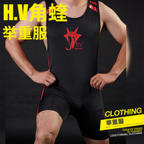 Horn viper weightlifting suit Jianli competition quick-drying compression wrestling suit CPA Han Tang power lifting competition recommended entry suit