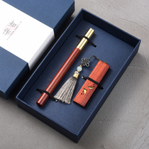 Classical Chinese style mahogany high-end signature pen U disk set exquisite classical Chinese style cultural and creative products students use business practical to send men and women enterprise company event conference gifts
