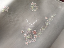 Su embroidery hand embroidered silk old embroidery long embroidery fabric cheongsam Chinese clothing design clothing materials