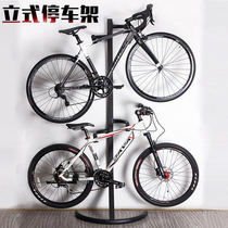 Bicycle parking rack Indoor wall vertical road bike display rack Mountain bike pylons Bicycle support rack