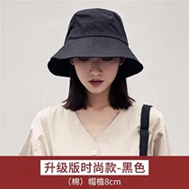 (Send wind rope) Net red fishermans hat children Korean version of basin hat spring and summer big eaves female student sun hat