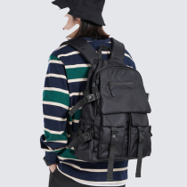 Tide brand backpack mens large capacity travel bag ins Japanese trend tooling sports backpack student Bag Mens bag