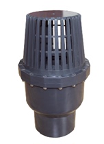 National standard UPVC flip plate bottom valve acid and alkali resistant plastic bottom valve suction valve water pump valve well bottom valve
