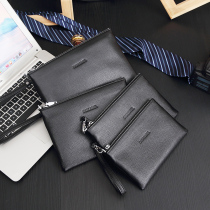 20 new mens head layer of cow leather small hand holding bag soft leather wallet male genuine leather hand grab bag mobile phone bag zero wallet