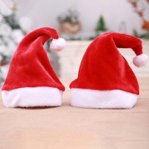 Christmas decoration supplies Christmas supplies Adult Christmas hats Party dress up high-end Christmas Short Plush hats