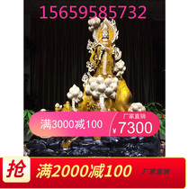 Shen Wu Ebony Chenxiang Root Carving Organs Sandalwood Maitreya Guanyin God of Wealth Beauty Lady Jinsi Nan Wood Carving