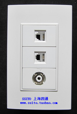120 Assemble Panel Socket/ Telephone Computer TV Network Video/Module Any Match