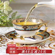 European bone ceramic cup high-end fine English ceramic teacup luxury afternoon tea cup red tea cup set