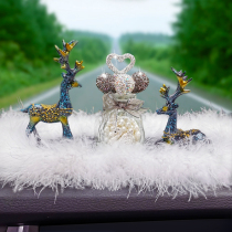 All the way to safe deer car decoration personality decoration high-end creative beautiful car perfume car interior accessories ornaments men