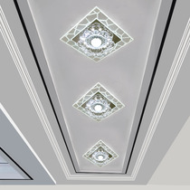 Aisle Corridor Entrance light Modern simple ceiling light Balcony led crystal embedded ceiling spot light Door light