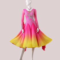 Modern dance dress new national standard dance competition dress performance ballroom dance gradient ballroom dance waltz dress