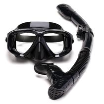 Adult children diving glasses breathing tube set youth swimming equipment snorkeling Sanbao diving glasses myopia anti-fog