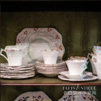 Old Paris) Western Antique British Colclough (Collakev) Bone China Tea Set
