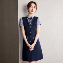 Professional suit Womens new temperament Sales department Medical beauty work suit skirt Consultant tooling shirt vest skirt Summer