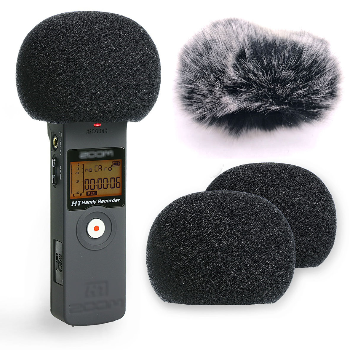 Special Sound Absorbing Sponge for Noise Reduction of ZOOM H1 H1N Recording Pen Hair Cover Sponge Cover Accessories