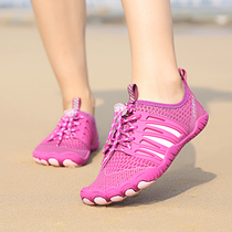 Beach shoes Mens and womens diving snorkeling Paddling Wading river tracing Swimming shoes Soft shoes Non-slip anti-cut running mountaineering shoes