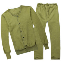 Type 78 velvet warm cotton pants set coal mine underground special outdoor cotton old-fashioned military green velvet pants