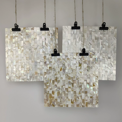 Белая раковина мозаичная плитка телевизор Фонообоина Стена -Адгезивные настенные палочки натуральные густые туалетные гостиная кухонная плитка кухонная плитка