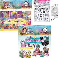 MarleneSo-Fish-Ticated eight-inch background paper material This transfer paper cute card Hand Book cut and paste