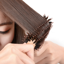 Pig sideburns curly hair comb inside buckle blowing shape barber shop special cylinder roll comb for men and women household Hair Salon Professional