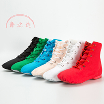 Jazz dance shoes High top soft soled dance shoes Practice shoes Jazz boots Womens shoes Canvas indoor fitness shoes Ballet shoes