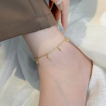 Transfer Pearl foot chain Women advanced sensuality 18k gold foot chain Ankle Chain Rope Titanium Steel 2022 The new wave wont be
