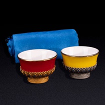 Rong Chao creative Deji wine cup White wine cup set Cultural and creative gifts Mongolian culture gift Hada national crafts