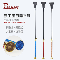 Gem hat head Equestrian Equestrian obstacle whip quality riding equestrian whip multi-color fashion Hornet short whip