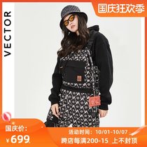 VECTOR ski pants womens thick warm one-piece ski suit foreign-style Joker double board ski pants