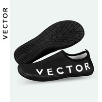 VECTOR beach socks men and women Diving Snorkeling wading swimming shoes non-slip anti-cut soft bottom red foot patch skin traceability shoes