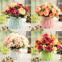 Refrigerator Decoration Pendulum Pieces Table Flower Pendulum Flowers Livingroom Flower Arrangement Fake Flowers Floral Flowers Plastic Bouquet Flower Bouquet Floral Flower Art Simulation Flowers