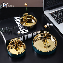 Ceramic Ashtrays Cute Adolescent Girls Ins Wind Home Living Room Creative Personality Trends Fashion Modern Light Lavish Ash