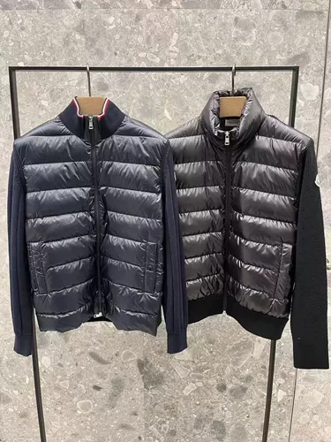 Moncler/Mengkou 23 Новые мужские вязаные рукава, прошивая куртку, хлопчатобумажная кардигановая куртка знания воздуха покупка
