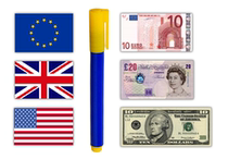 Magic banknote pen Hong Kong dollar ruble US dollar money detector pen banknote detector new RMB banknote pen foreign currency banknote detector pen
