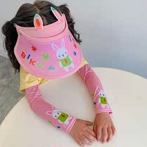 UK next alice childrens sunscreen sun visor baby super cute summer thin ice silk sleeve empty top hat