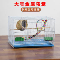 Bird cage Metal Tiger skin parrot Xuanfeng Starling bird peony bird cages breeding cage Birdcage clearance
