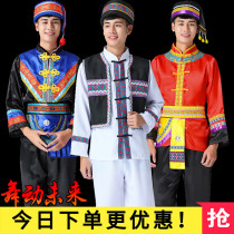 Miao performance clothing Hulusi performance clothing male adult national clothing bamboo pole dance Tujia Dao dance clothing
