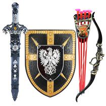 Sword childrens toy boy plastic sword simulation weapon model antique armor weapon bow and arrow shield toy