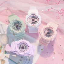  Yang Zi the same watch girl ins wind Macaron sports unicorn junior high school students waterproof electronic watch male