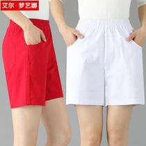 Mom summer shorts wear middle-aged straight loose fashion middle-aged womens fashion sports casual five-point pants