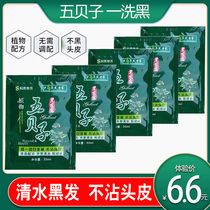Five Bezi One Wash Black Hair Dye Yourself At Home Dyed Water Bagged Pure Plant Natural Black Paste Color Man No Thrill