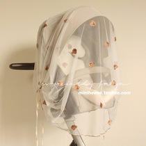 miniheeee Korean ins Infant Trolley Mosquito Net Full-face Summer General Baby Out Mosquito Curtain