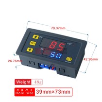 (Factory) 12V 220V two-color digital display time relay cycle delay timing switch
